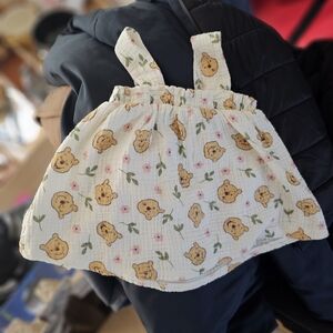 Disney Bear Print Kids Bib - White and Yellow